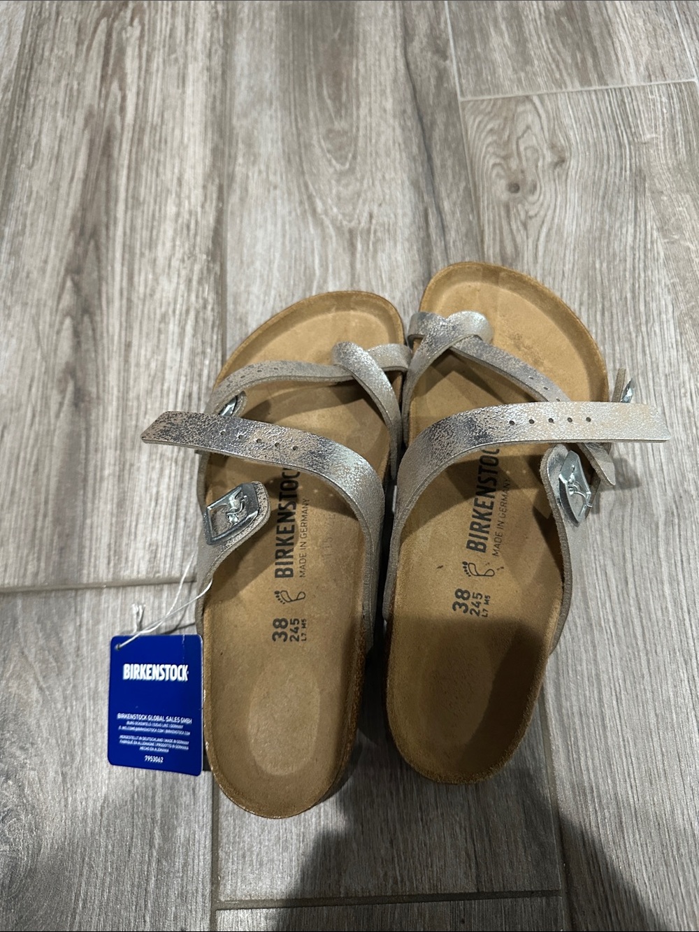 Birkenstock Mayari Metallic Silver